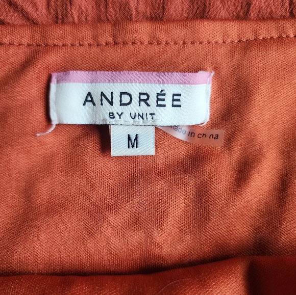 Orange Mini Ruffle Dress Size Medium - Picture 2 of 5